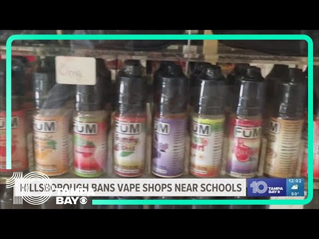 Hillsborough County bans vape shops within 500 feet of schools - YouTube