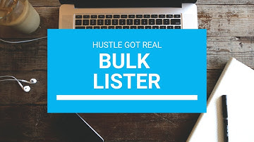Bulk Lister - How to list more than one item at the same time.