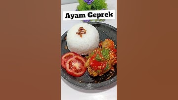 Resep ayam geprek pedas