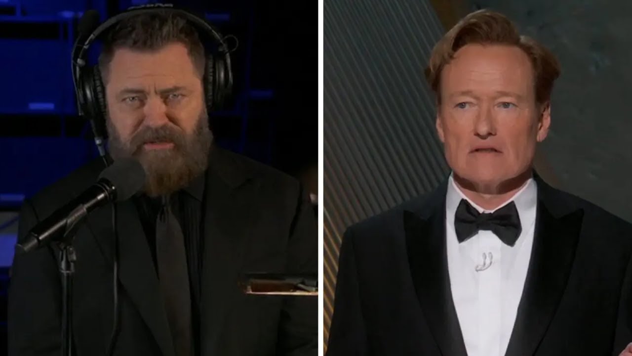 Nick Offerman Roasts Conan O’Brien at the Oscars – Who’s REALLY Hosting?!
