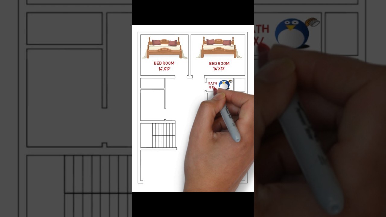 5 marla house plan in pakistan,  5 marla ghar ka naksha, village type house map, #pakistanrealestate