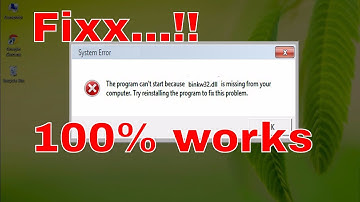 How To Fix Binkw32.dll Error Missing %100 Working - Windows 10/8/7 [2017 Tutorial]