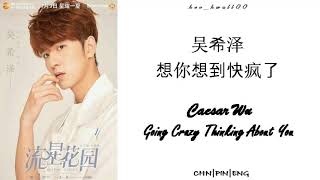 Caesar Wu - Going Crazy Thinking About You (Meteor Garden 2018) Lyrics