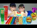 Rainbow food 무지개 디저트 Mukbang 먹방