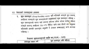 Population Situation in Nepal / Unit- 4 Solved Questions / B.Ed. 2nd Year/Part-2