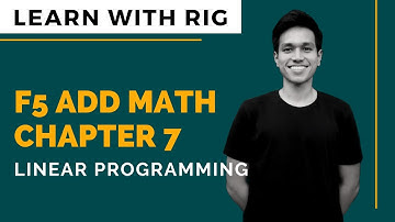 [ADD MATHS] Form 5 Chapter 7 - Linear Programming | KSSM