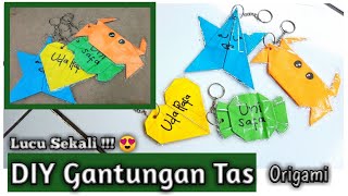 DIY Mainan kunci dari kertas origami ( lowbudget )