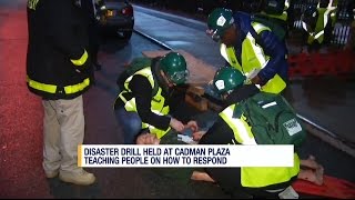 NY OEM CERT Disaster Simulation Drill Coverage on News 12 Brooklyn