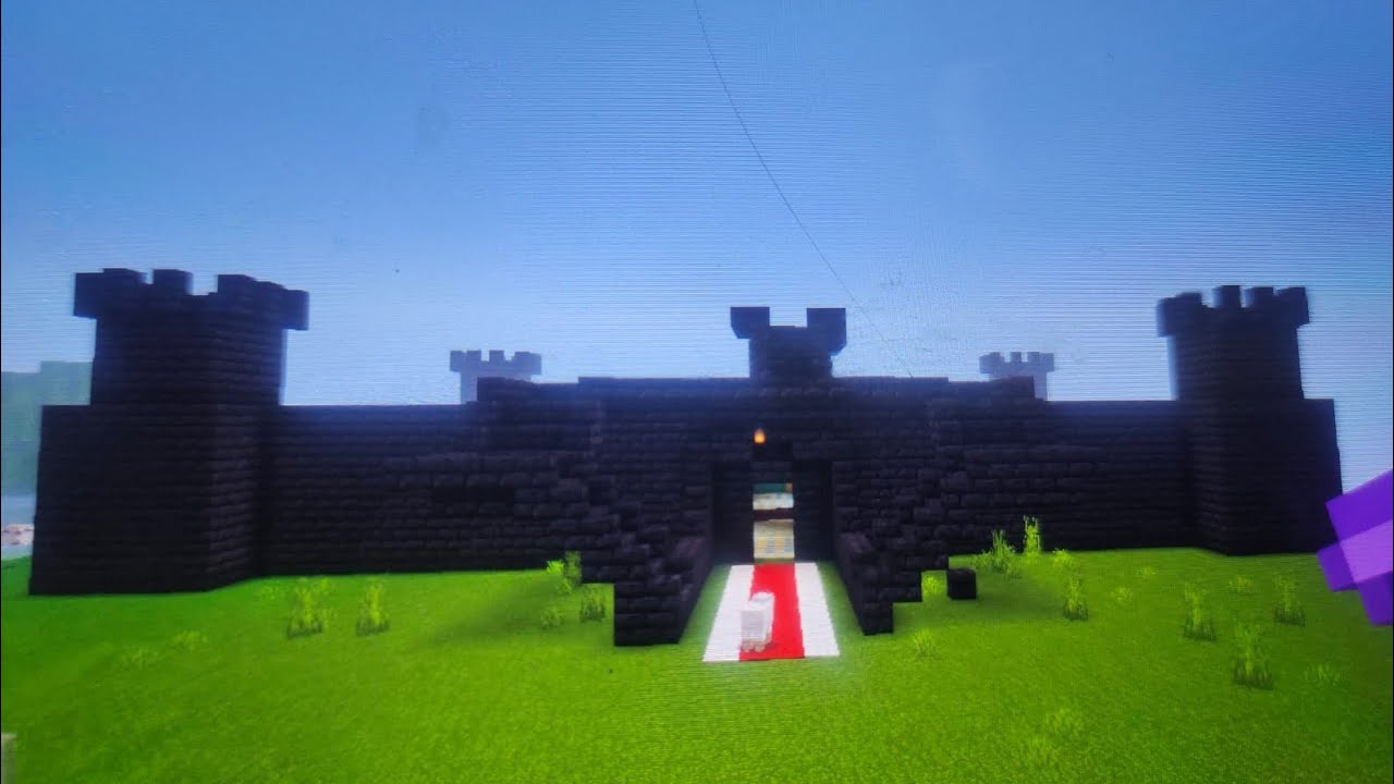 build castle in minecraft YouTube