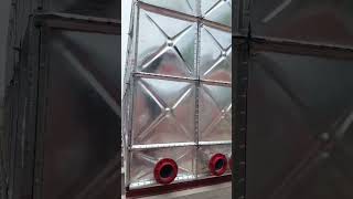 Galvanized Steel Water Tank Structure | Internal, External & Top Design Overview