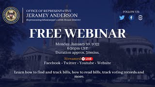 How To Track A Bill Webinar