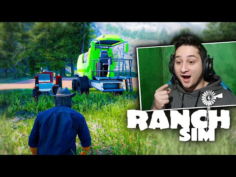 Ranch simulator ახალი რანჩოს ტექნიკა ვიყიდე ubralod noobi