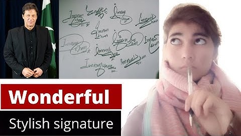 Imran khan name signature#wonderfull name signature#name signature with arooj