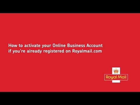How to activate your Online Business Account if you're already registered on royalmail.com