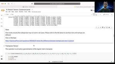 Recitation 0c | PyTorch Tensors Fundamentals - Pivoting & Combining Tensors (2/3)