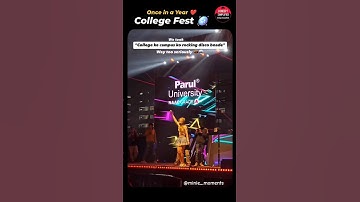 Just a Private College Fest 🪩 Parul University | College Life #shorts #college #trending #viralvideo