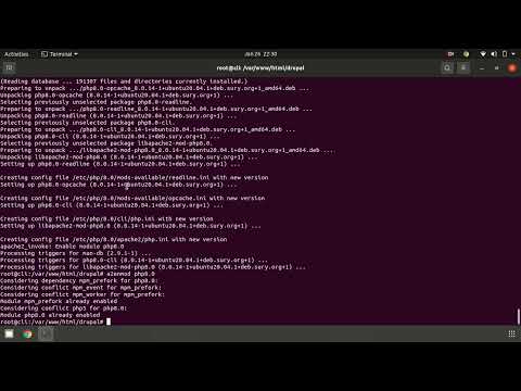 I will install Drupal CMS using LAMP stack on any linux I Linux,Apache,mysql,php