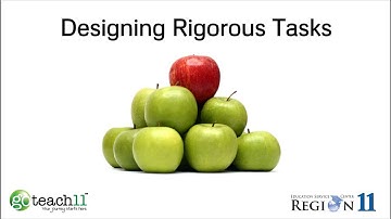 4a - Designing Rigorous Tasks