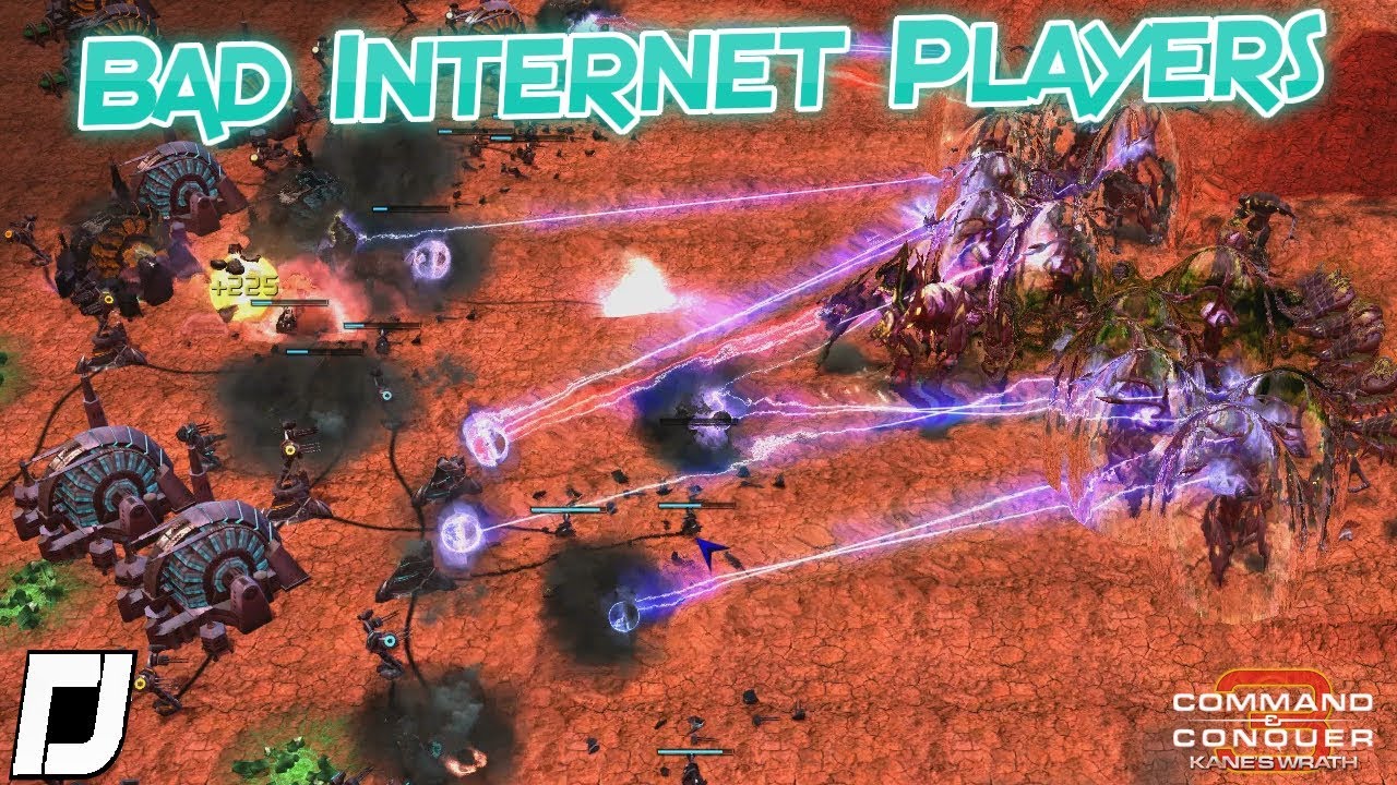 Bad Internet Players , C&C 3: Kanes Wrath , 1v2 Vs Random Brutal Ai , Online Gameplay , 2019