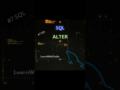 ALTER + ADD