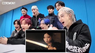 Stray Kids reaction to BABYMONSTER 