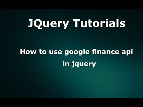 How to use google finance api in jquery