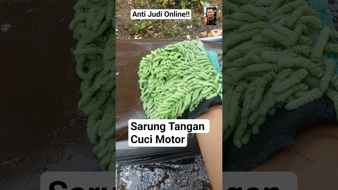 Sarung Tangan Cendol Microfiber Cuci Motor Murah 