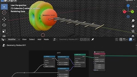 IntuitionRF - an OpenEMS plugin for Blender - Meshing simulations in geometry nodes