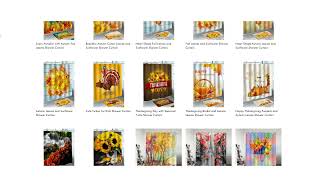Autumn Shower Curtain Collection | showerofcurtians.com
