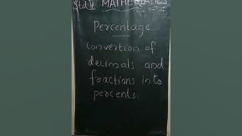Std 5 Maths chapter 9 percentage part 3