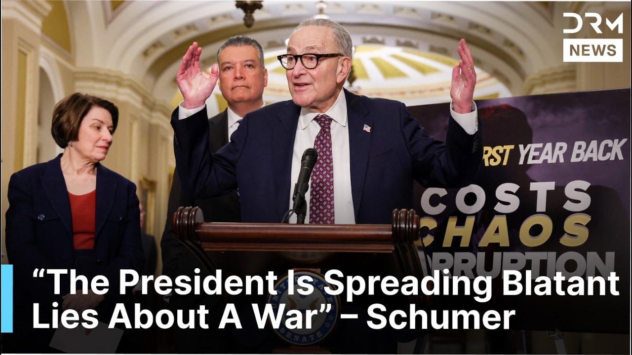 FULL PRESSER: Chuck Schumer And Democrats Slams Trump Over Iran War Strategy | DRM News | AC1F