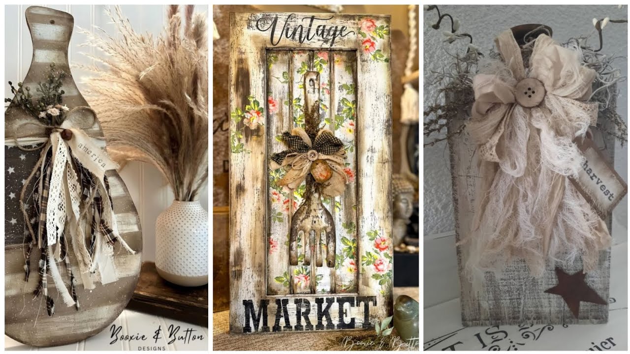 Thrifty Eco Decor:Shabby Chic Vintage Rustic Home and Wall Hangings Recycled Decor