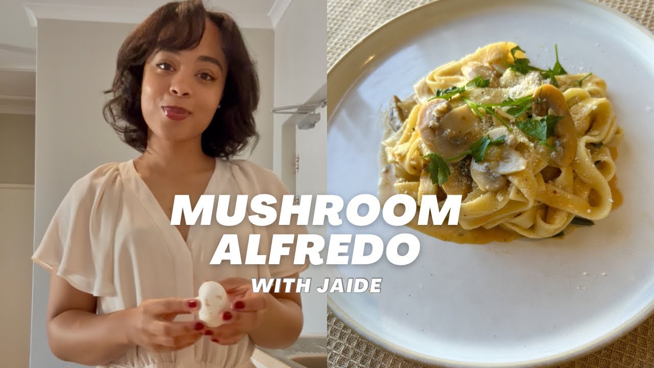 Creamy Mushroom Alfredo 🌱