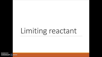 Limiting Reactants - Part 2/3
