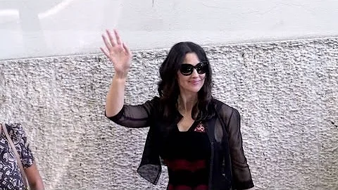 Monica Bellucci arriving at the On the milky road press conference during the 2016 Venice Film Festi