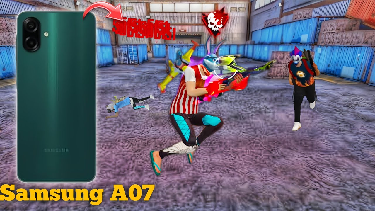 Samsung A07 free fire gameplay 2025 💀