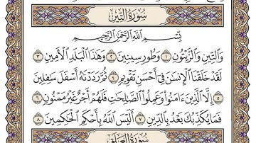 سورة التين | القارئ الشيخ: محمد أيوب رحمه الله