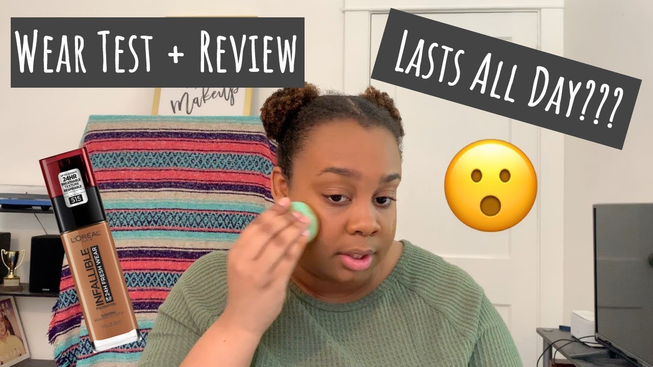 L'OREAL INFALLIBLE FRESH WEAR FOUNDATION TEST + REVIEW (515 Copper)