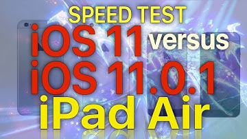 iPad Air : iOS 11.0.1 vs iOS 11 Speed / Performance Test - iOS 11.0.1 Build 15A402