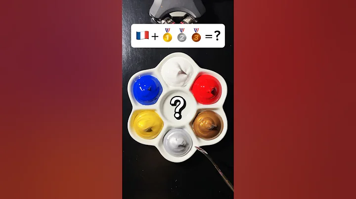 Guess the mixed colors  #colormixing #satisfying #asmr