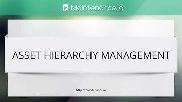 Maintenance.io Asset Hierarchy Management Software