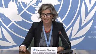 HRC53 Press Conference l Special Rapporteur on the Palestinian Territories Occupied since 1967