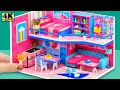 DIY Miniature Cardboard House #61❤️ Build Miniature Mansion with Bedroom, Bathroom, Pool ( Craft )