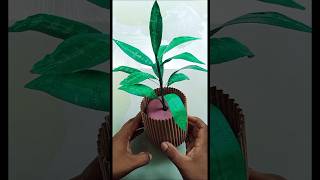 tap roll കളയല്ലേ.. super decor ഉണ്ടാക്കാം| #decoration #plantpot #diyleaf #hanmade