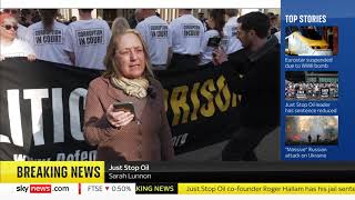 Sky News | Appeal Court Judgement | London, UK | 7 March 2025 | Just Stop Oil #2
