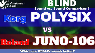 Korg POLYSIX vs Roland JUNO-106: BLIND Sound vs Sound Comparison!