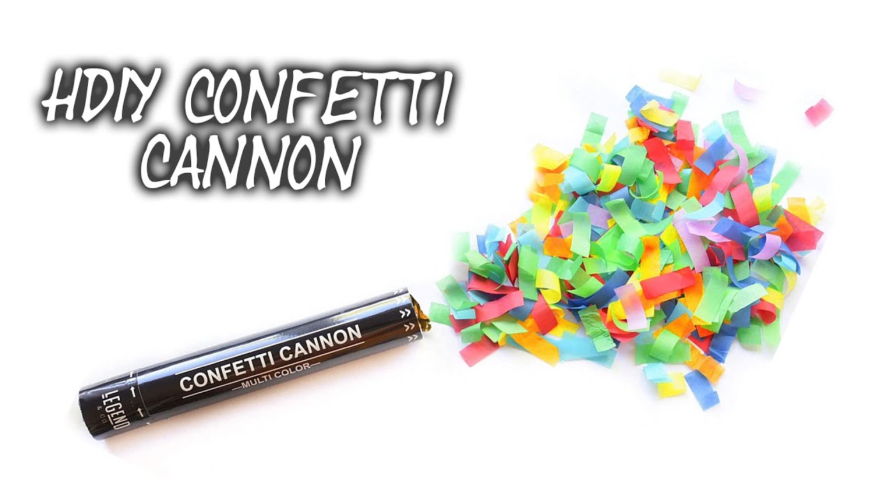 HOW TO MAKE A CONFETTI CANNON YouTube