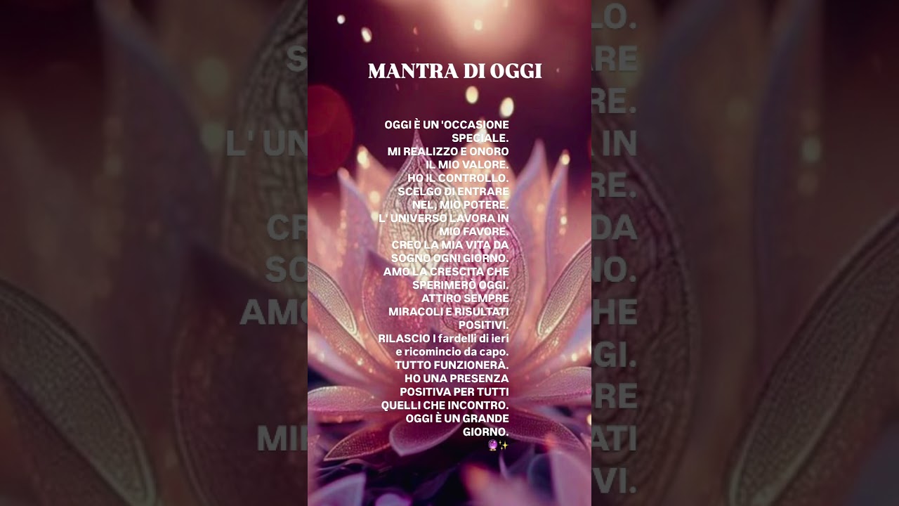 Energiedimuriel: MANTRA POTENTISSIMO 🔮✨