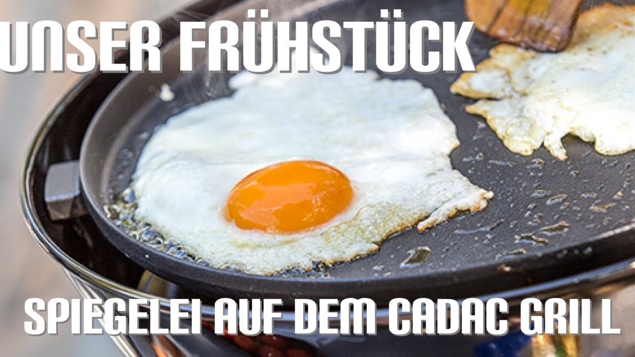 Frühstück machen in Italien mit dem Cadac Grill