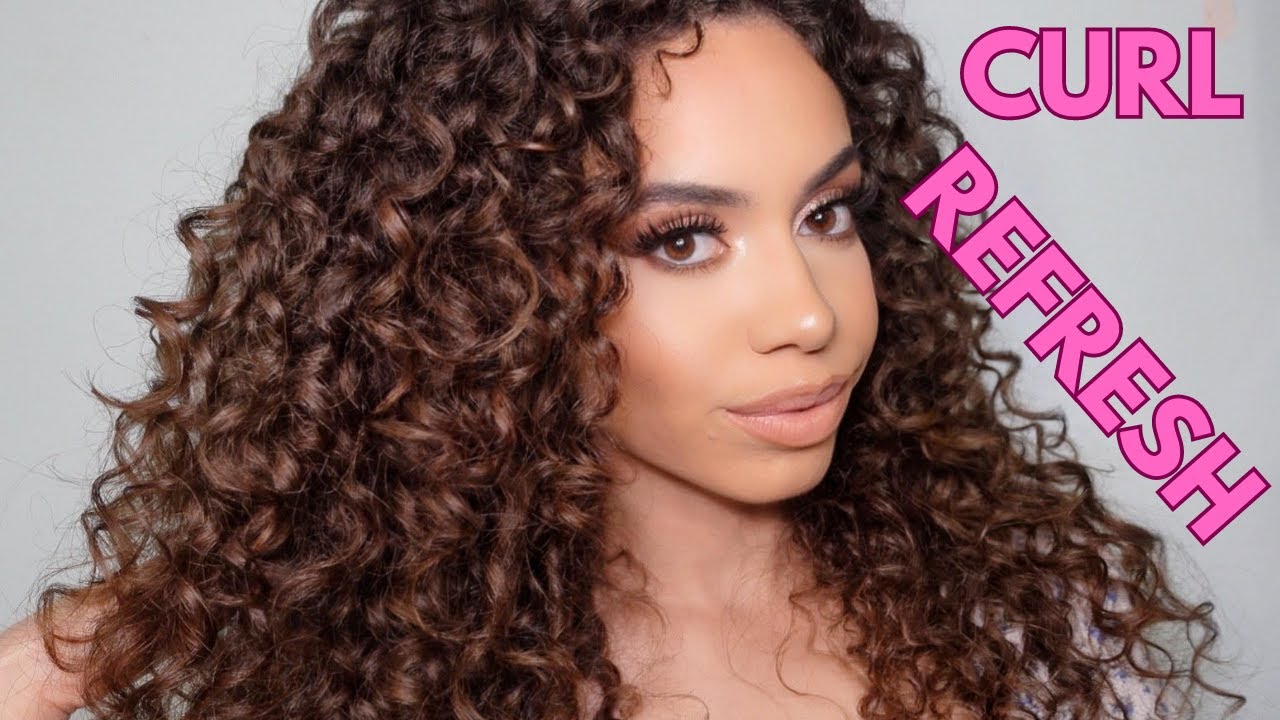 QUICK & EASY CURLY HAIR REFRESH *DAY 5 HAIR* - YouTube
